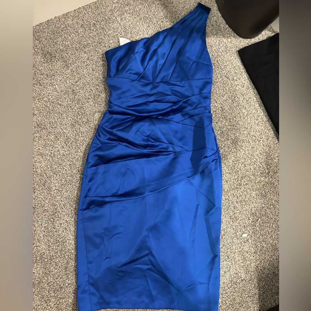 David’ Bridal Bridesmaid Dress Royal Blue size 2 (small)
